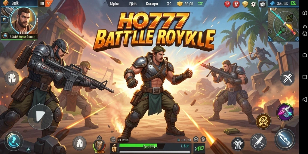 Gameplay seru dan intens dari HO777 dalam pertempuran Battle Royale.