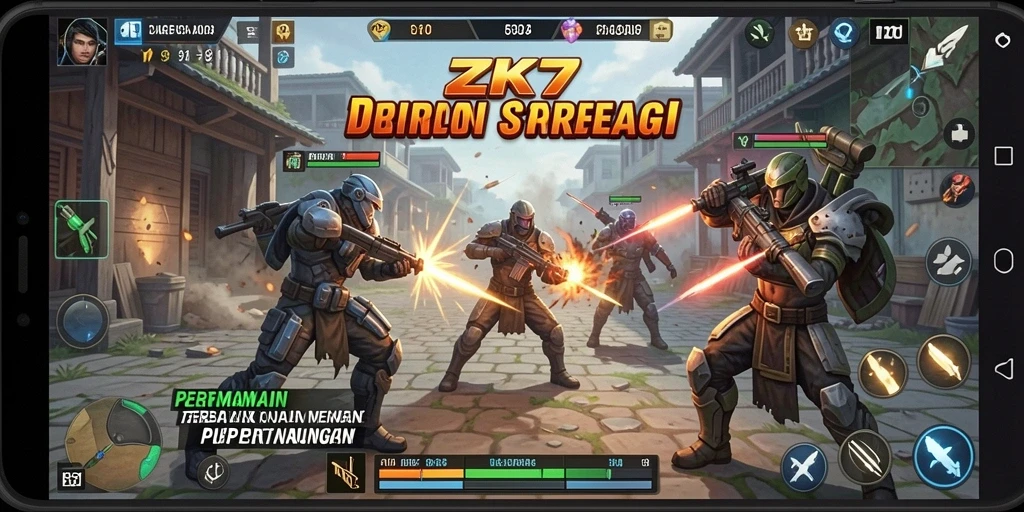 Tampilan aksi strategis yang mendebarkan dari ZK7